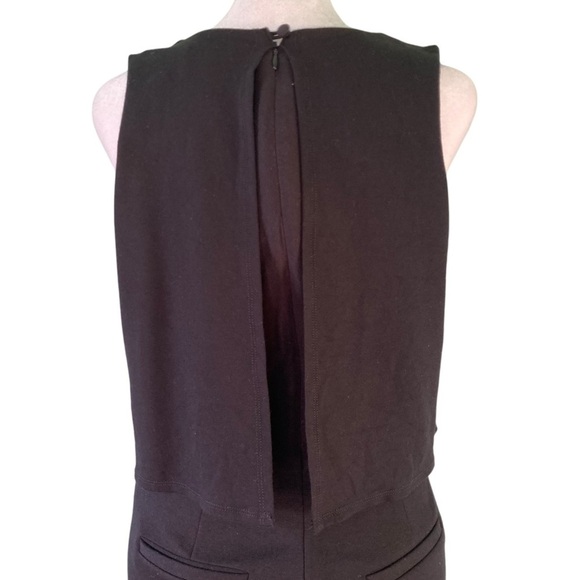 ANTHROPOLOGIE Freya Sleeveless Scalloped Trim Essential Black Jumpsuit (Size 4) - Picture 8 of 15